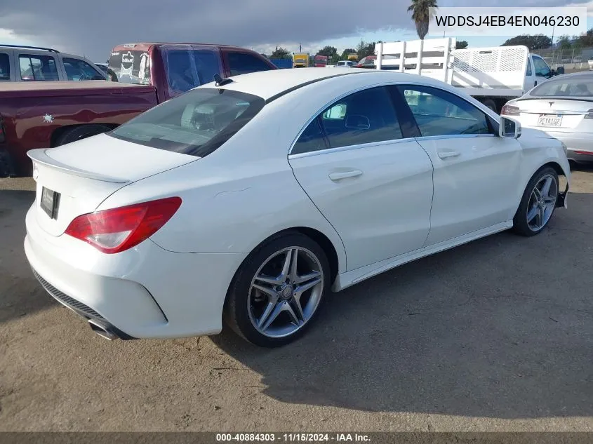 2014 Mercedes-Benz Cla 250 VIN: WDDSJ4EB4EN046230 Lot: 40884303