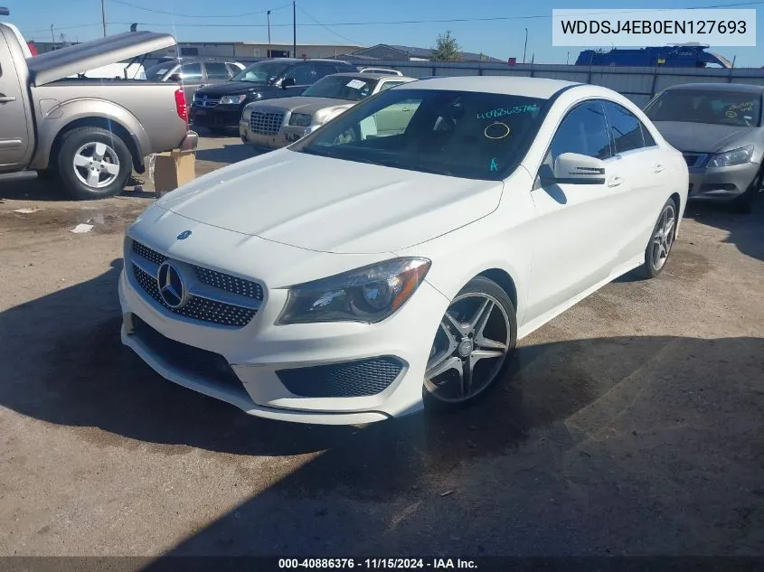 2014 Mercedes-Benz Cla 250 VIN: WDDSJ4EB0EN127693 Lot: 40886376