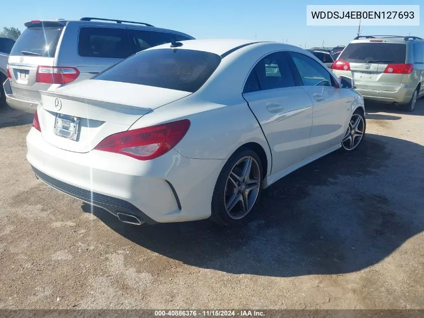 2014 Mercedes-Benz Cla 250 VIN: WDDSJ4EB0EN127693 Lot: 40886376