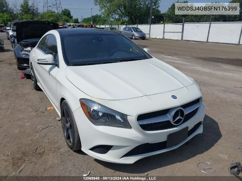 2015 Mercedes-Benz Cla-Class VIN: WDDSJ4GB5FN176399 Lot: 12069948