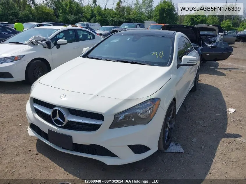 2015 Mercedes-Benz Cla-Class VIN: WDDSJ4GB5FN176399 Lot: 12069948