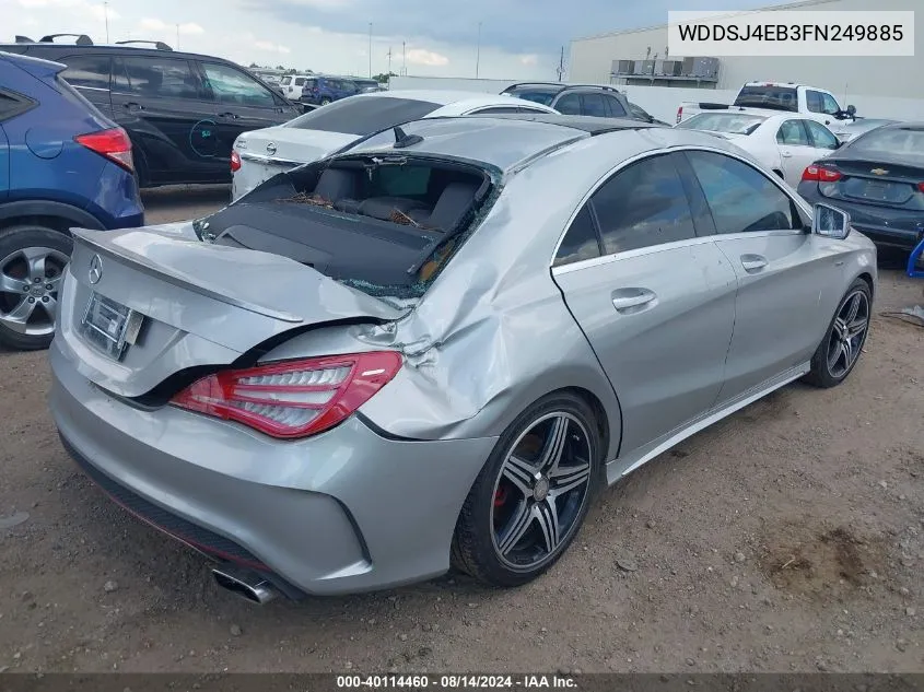 2015 Mercedes-Benz Cla 250 VIN: WDDSJ4EB3FN249885 Lot: 40114460