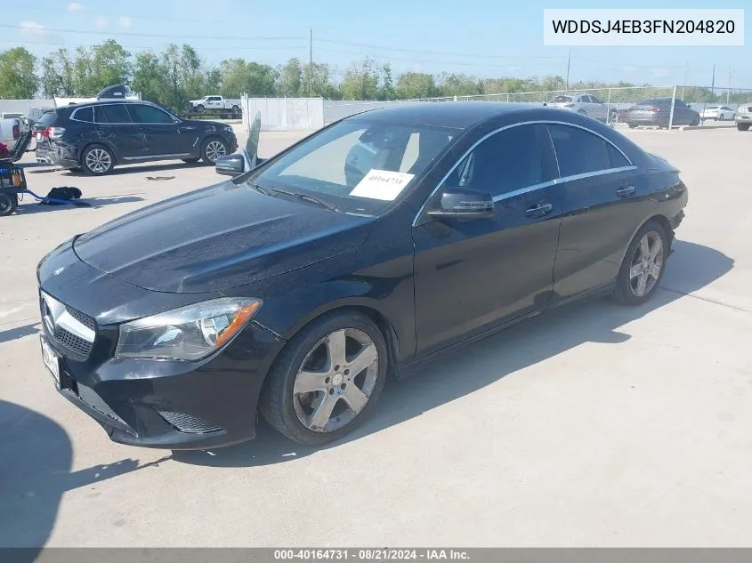 2015 Mercedes-Benz Cla 250 VIN: WDDSJ4EB3FN204820 Lot: 40164731