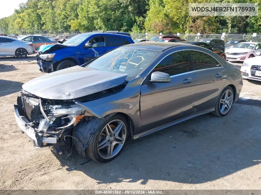 2015 Mercedes-Benz Cla 250 VIN: WDDSJ4EB2FN175939 Lot: 40301362