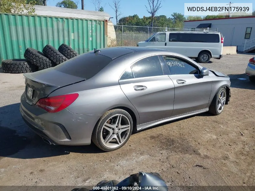 2015 Mercedes-Benz Cla 250 VIN: WDDSJ4EB2FN175939 Lot: 40301362