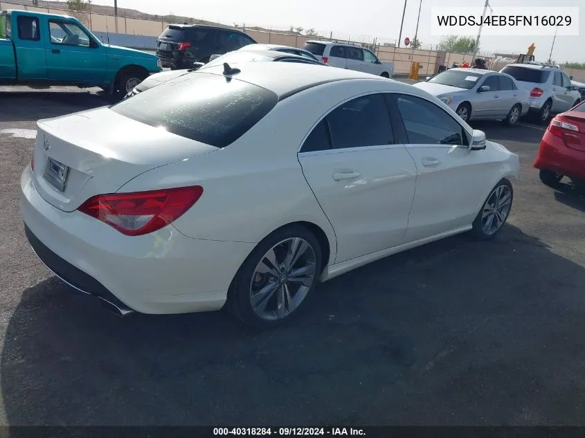 2015 Mercedes-Benz Cla 250 VIN: WDDSJ4EB5FN16029 Lot: 40318284