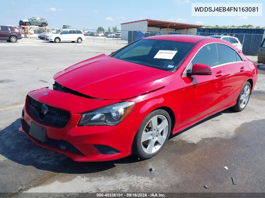 2015 Mercedes-Benz Cla 250 VIN: WDDSJ4EB4FN163081 Lot: 40336101