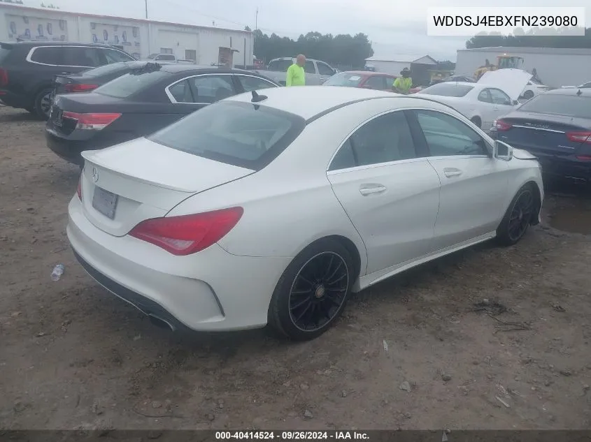 2015 Mercedes-Benz Cla 250 250 VIN: WDDSJ4EBXFN239080 Lot: 40414524