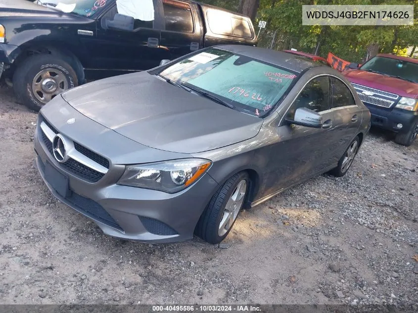 2015 Mercedes-Benz Cla 250 4Matic VIN: WDDSJ4GB2FN174626 Lot: 40495586