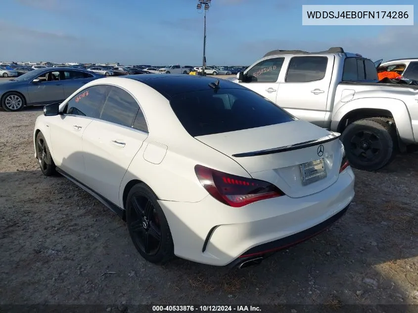 2015 Mercedes-Benz Cla 250 VIN: WDDSJ4EB0FN174286 Lot: 40533876