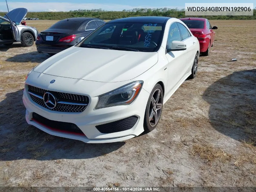 2015 Mercedes-Benz Cla 250 4Matic VIN: WDDSJ4GBXFN192906 Lot: 40554754