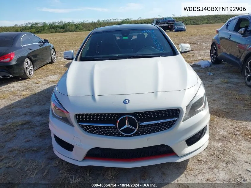 2015 Mercedes-Benz Cla 250 4Matic VIN: WDDSJ4GBXFN192906 Lot: 40554754