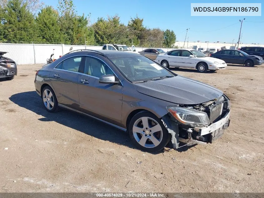 2015 Mercedes-Benz Cla 250 4Matic VIN: WDDSJ4GB9FN186790 Lot: 40574029