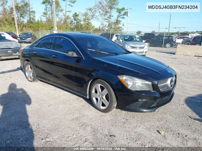 2015 Mercedes-Benz Cla 250 4Matic VIN: WDDSJ4GB3FN234204 Lot: 40603289