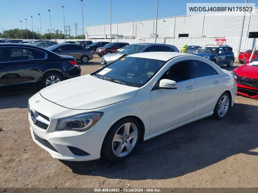 2015 Mercedes-Benz Cla 250 4Matic VIN: WDDSJ4GB8FN175523 Lot: 40634882