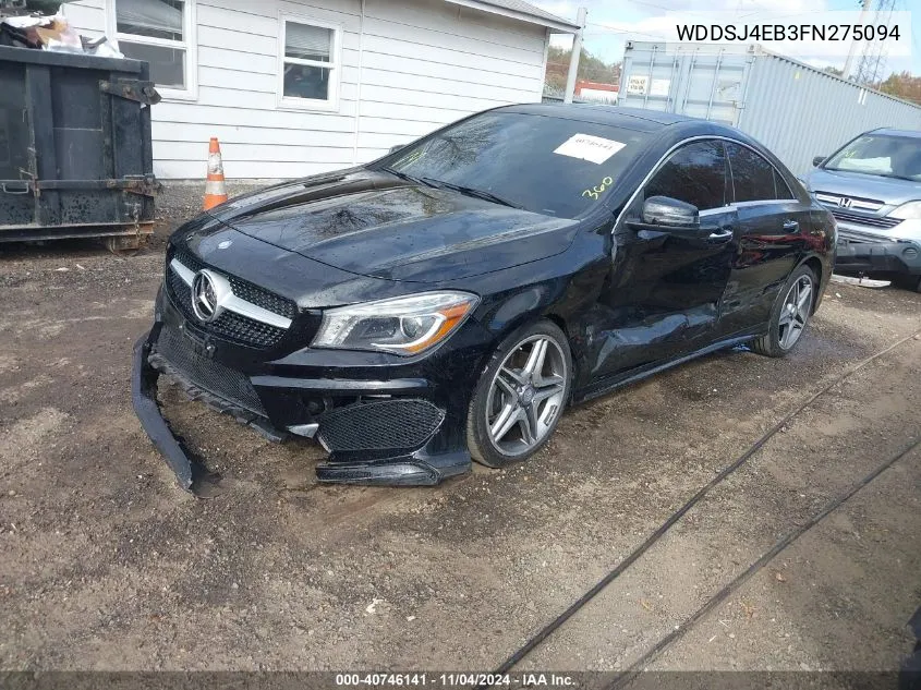 2015 Mercedes-Benz Cla 250 VIN: WDDSJ4EB3FN275094 Lot: 40746141