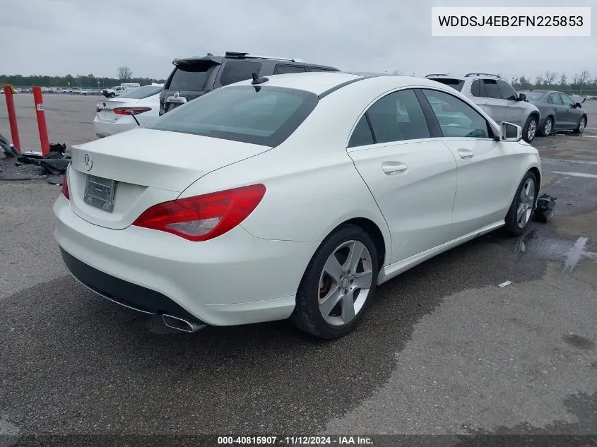 2015 Mercedes-Benz Cla 250 VIN: WDDSJ4EB2FN225853 Lot: 40815907