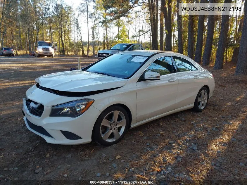 2015 Mercedes-Benz Cla 250 VIN: WDDSJ4EB8FN212198 Lot: 40840397