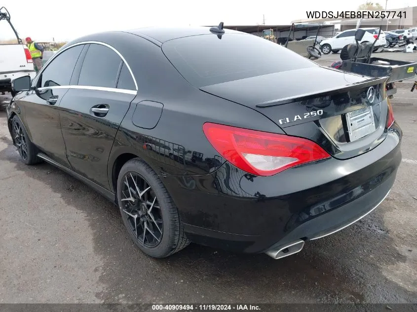 2015 Mercedes-Benz Cla 250 VIN: WDDSJ4EB8FN257741 Lot: 40909494