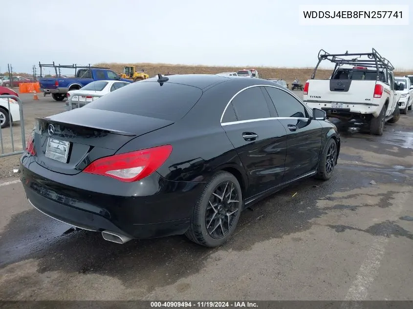 2015 Mercedes-Benz Cla 250 VIN: WDDSJ4EB8FN257741 Lot: 40909494