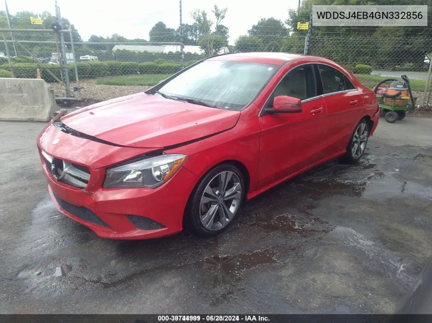 2016 Mercedes-Benz Cla 250 VIN: WDDSJ4EB4GN332856 Lot: 39744999