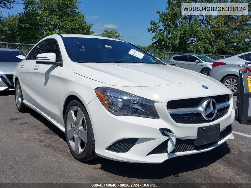 2016 Mercedes-Benz Cla 250 250 4Matic VIN: WDDSJ4GB2GN328124 Lot: 40140640