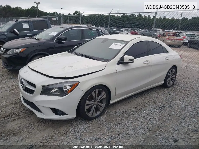 2016 Mercedes-Benz Cla 250 4Matic VIN: WDDSJ4GB2GN350513 Lot: 40248913