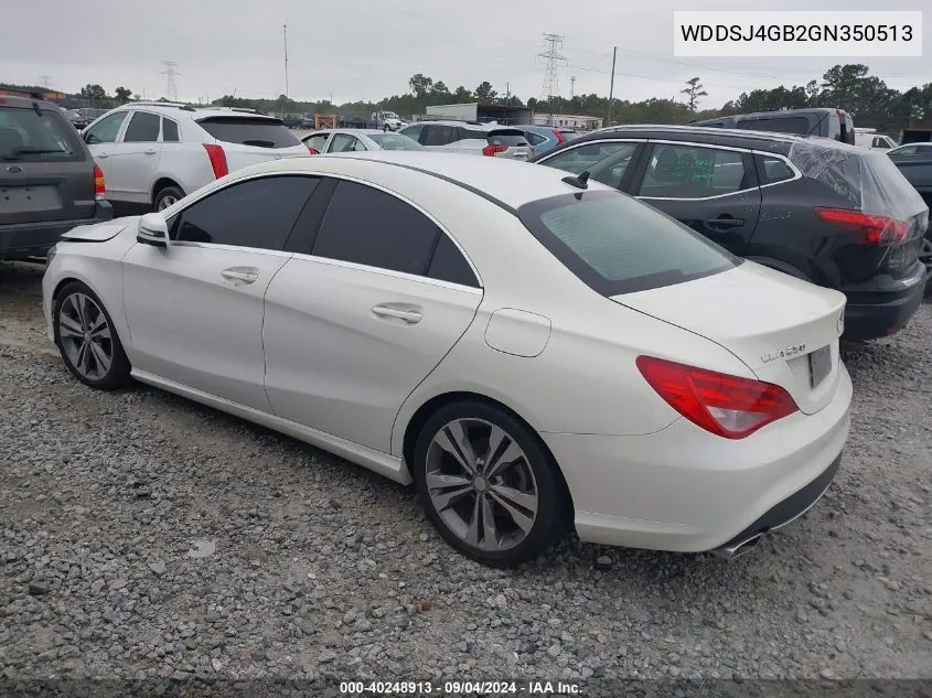 2016 Mercedes-Benz Cla 250 4Matic VIN: WDDSJ4GB2GN350513 Lot: 40248913