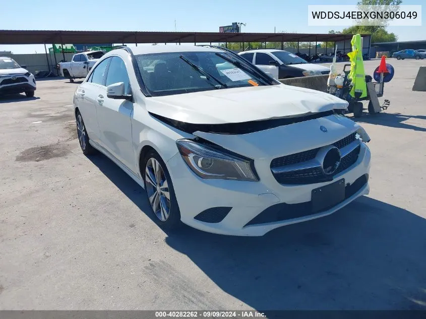 2016 Mercedes-Benz Cla 250 VIN: WDDSJ4EBXGN306049 Lot: 40282262