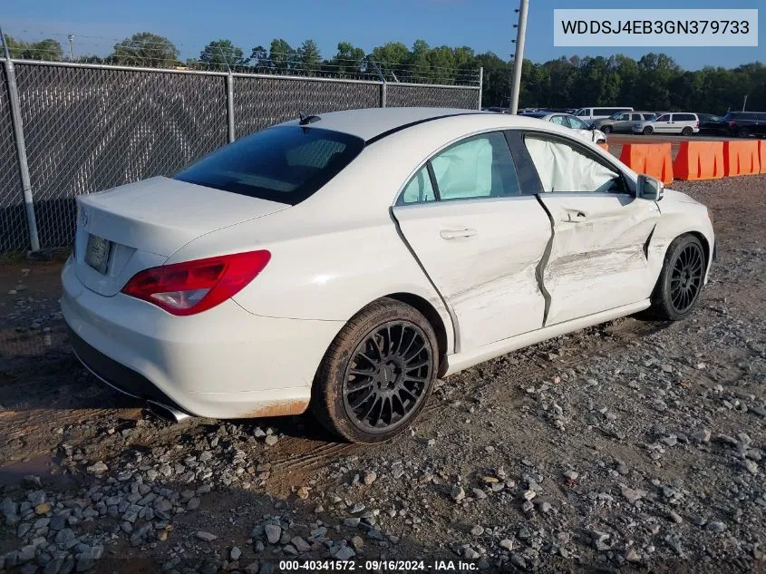 2016 Mercedes-Benz Cla 250 VIN: WDDSJ4EB3GN379733 Lot: 40341572