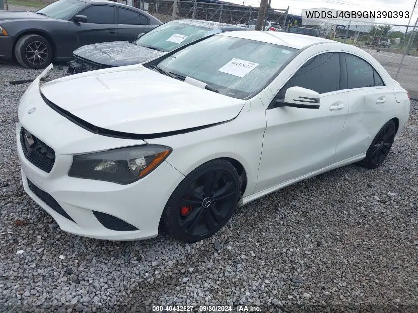 2016 Mercedes-Benz Cla 250 4Matic VIN: WDDSJ4GB9GN390393 Lot: 40432627