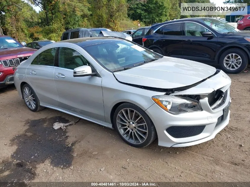 2016 Mercedes-Benz Cla 250 4Matic VIN: WDDSJ4GB9GN349617 Lot: 40481461