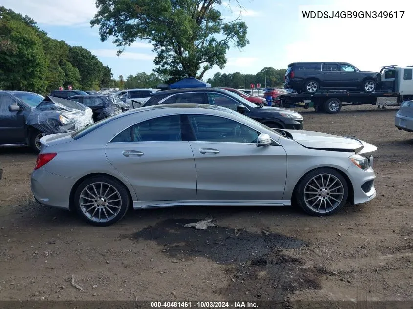 2016 Mercedes-Benz Cla 250 4Matic VIN: WDDSJ4GB9GN349617 Lot: 40481461