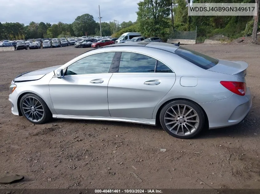 2016 Mercedes-Benz Cla 250 4Matic VIN: WDDSJ4GB9GN349617 Lot: 40481461