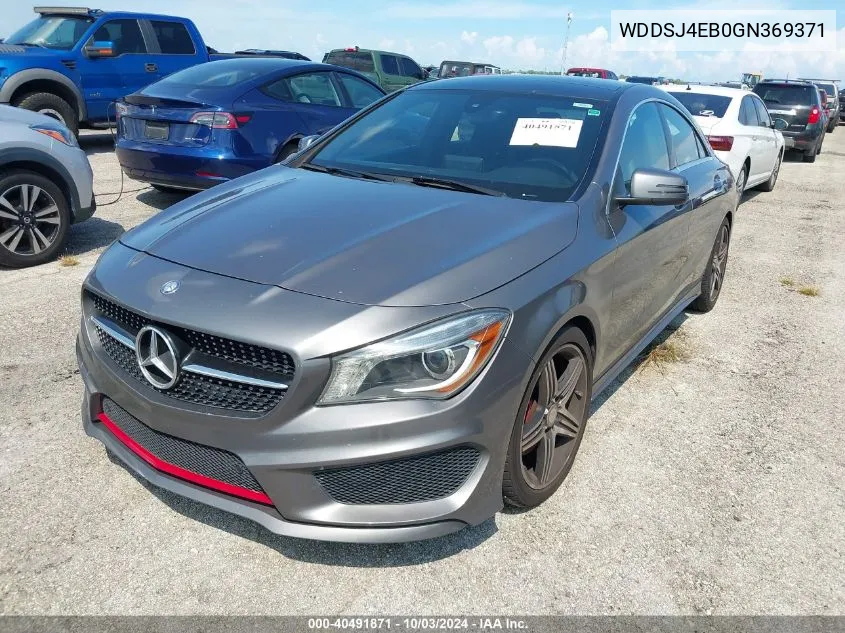 2016 Mercedes-Benz Cla 250 VIN: WDDSJ4EB0GN369371 Lot: 40491871