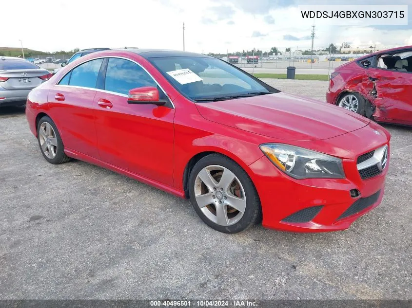 2016 Mercedes-Benz Cla 250 4Matic VIN: WDDSJ4GBXGN303715 Lot: 40496501