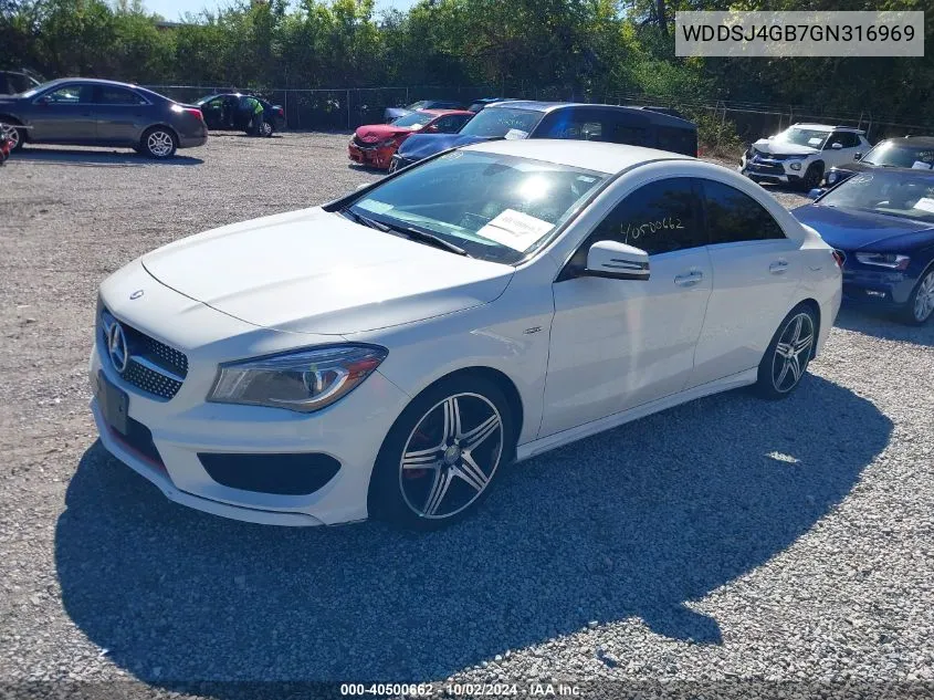 2016 Mercedes-Benz Cla 250 4Matic VIN: WDDSJ4GB7GN316969 Lot: 40500662