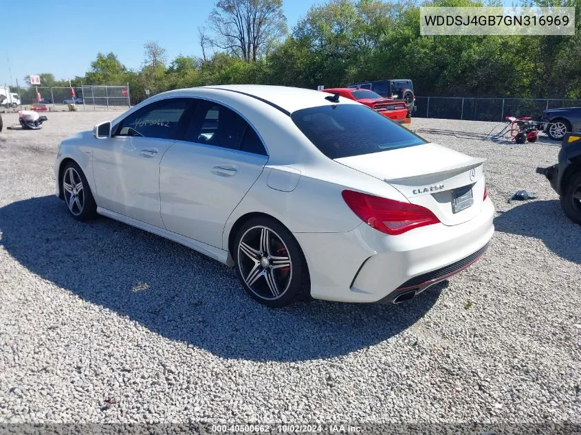 2016 Mercedes-Benz Cla 250 4Matic VIN: WDDSJ4GB7GN316969 Lot: 40500662