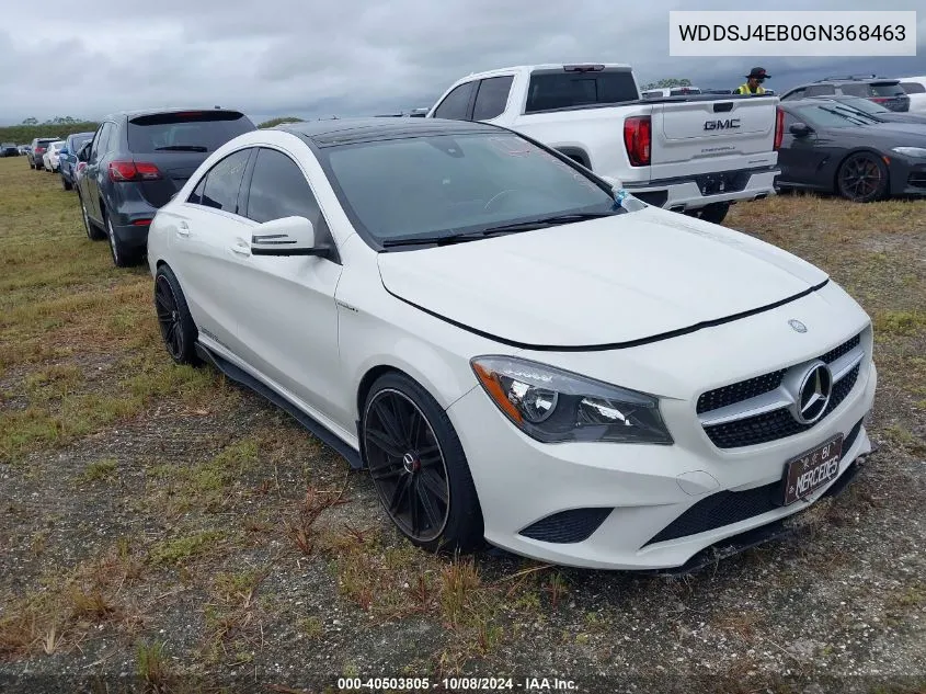 2016 Mercedes-Benz Cla 250 VIN: WDDSJ4EB0GN368463 Lot: 40503805