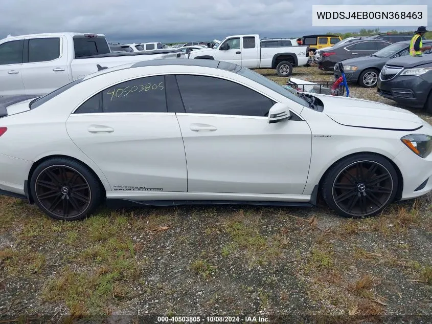 2016 Mercedes-Benz Cla 250 VIN: WDDSJ4EB0GN368463 Lot: 40503805