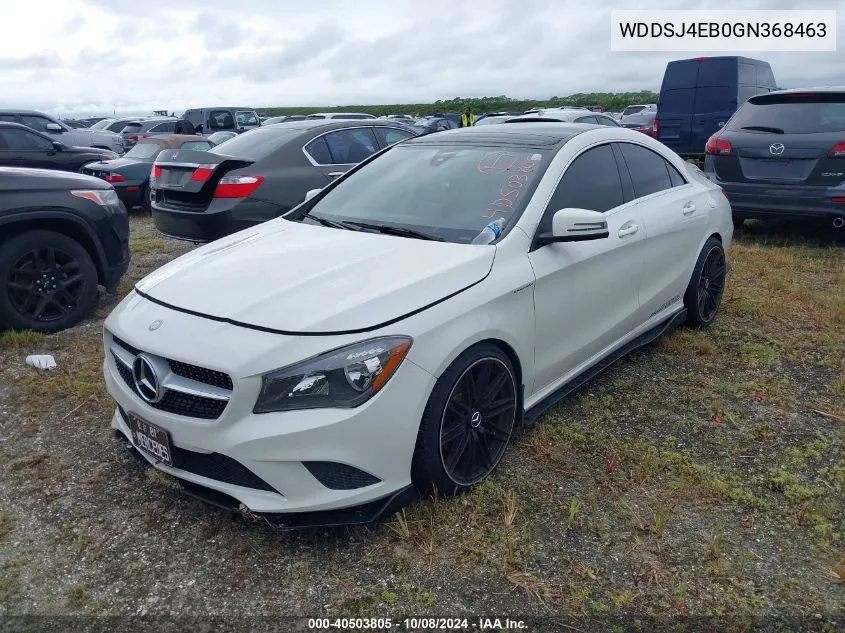 2016 Mercedes-Benz Cla 250 VIN: WDDSJ4EB0GN368463 Lot: 40503805