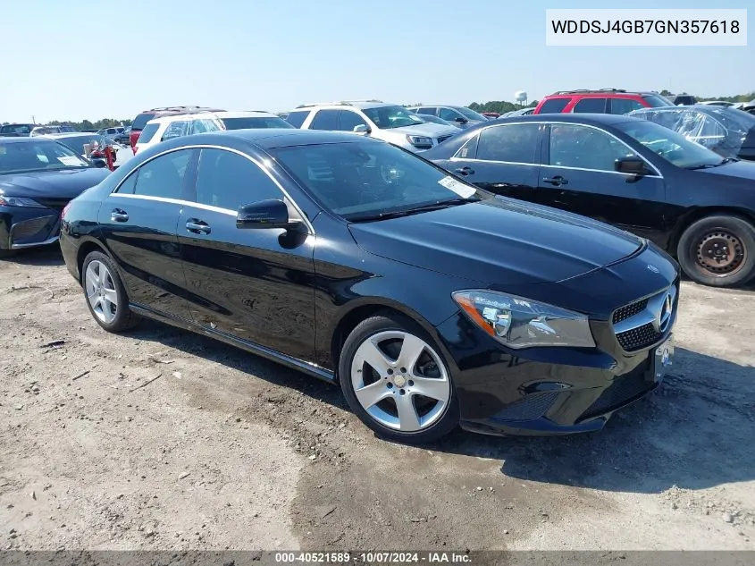 2016 Mercedes-Benz Cla 250 4Matic VIN: WDDSJ4GB7GN357618 Lot: 40521589