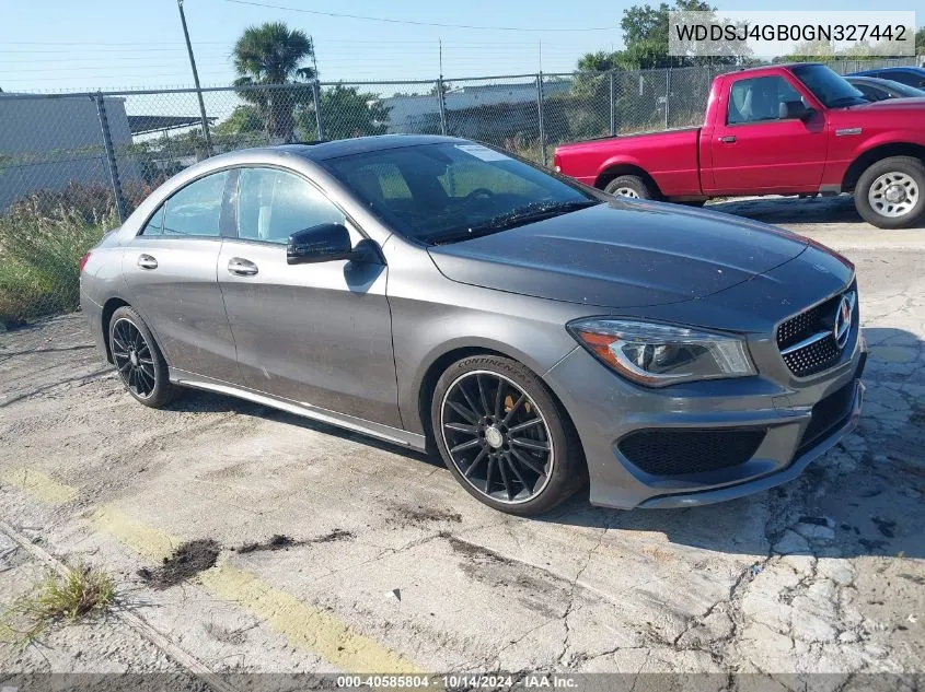 2016 Mercedes-Benz Cla 250 4Matic VIN: WDDSJ4GB0GN327442 Lot: 40585804