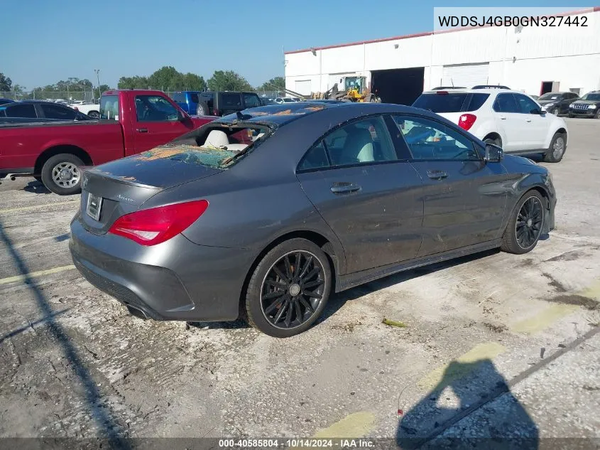 2016 Mercedes-Benz Cla 250 4Matic VIN: WDDSJ4GB0GN327442 Lot: 40585804