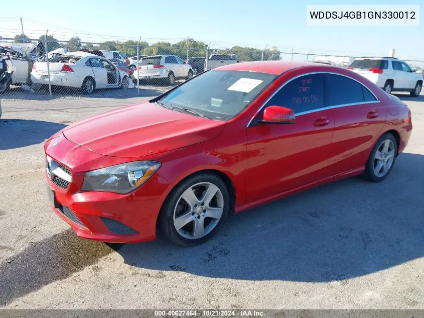 2016 Mercedes-Benz Cla 250 4Matic VIN: WDDSJ4GB1GN330012 Lot: 40627464