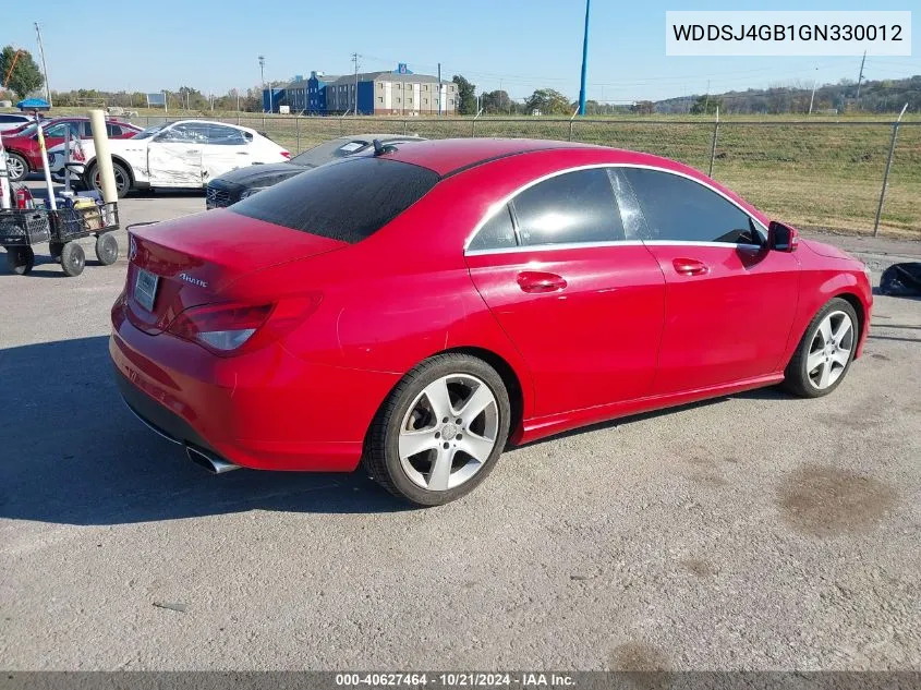 2016 Mercedes-Benz Cla 250 4Matic VIN: WDDSJ4GB1GN330012 Lot: 40627464