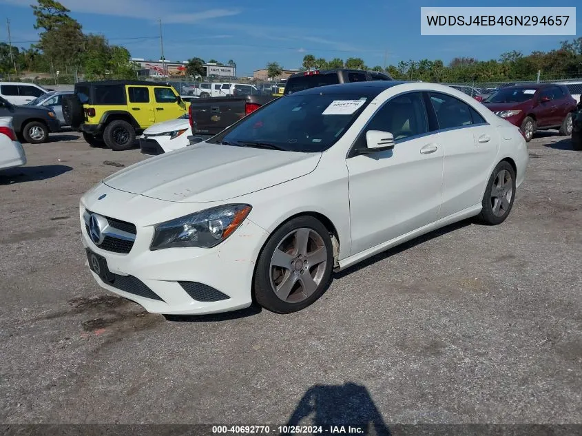 2016 Mercedes-Benz Cla 250 VIN: WDDSJ4EB4GN294657 Lot: 40692770