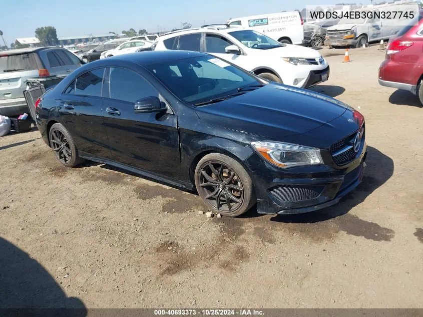 2016 Mercedes-Benz Cla 250 VIN: WDDSJ4EB3GN327745 Lot: 40693373