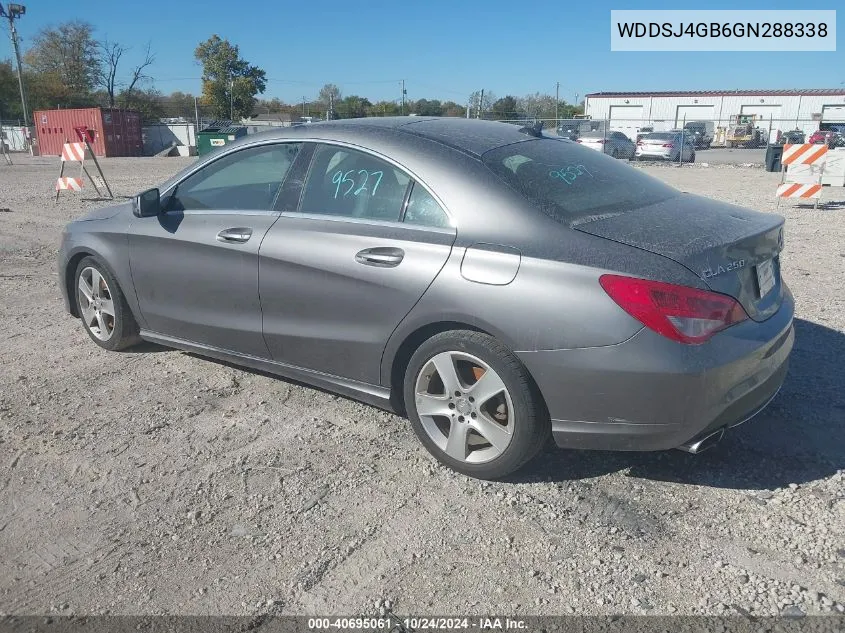 2016 Mercedes-Benz Cla 250 4Matic VIN: WDDSJ4GB6GN288338 Lot: 40695061