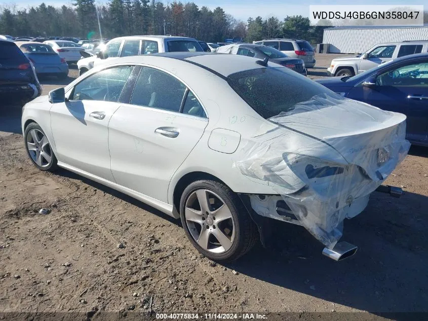 2016 Mercedes-Benz Cla 250 4Matic VIN: WDDSJ4GB6GN358047 Lot: 40775834